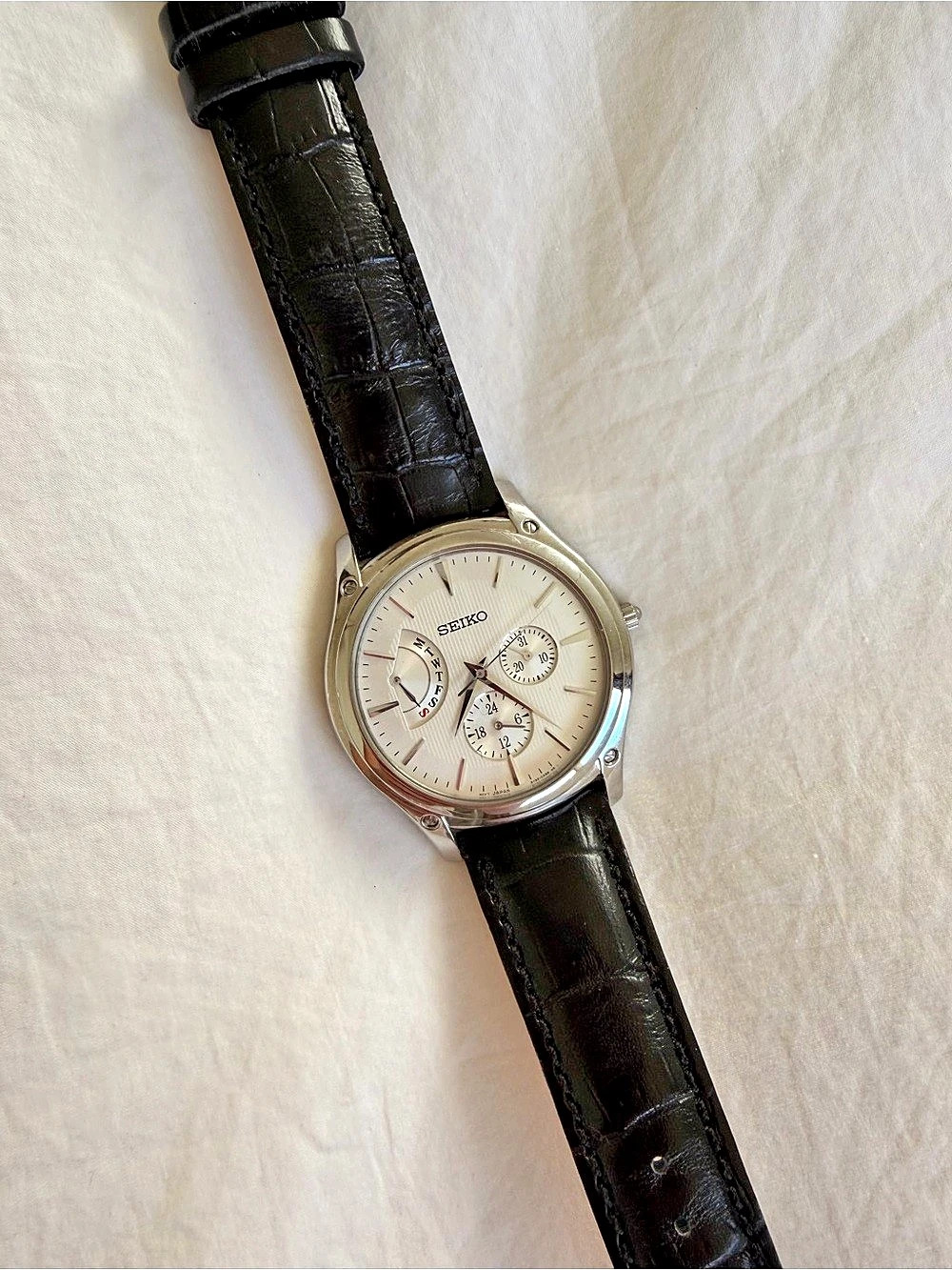 Seiko Multi-Calendar Retrograde Dress Watch SNT003